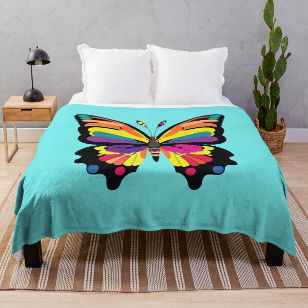 Item preview, Colorful Rainbow Butterfly Pop Art Illustration designed and sold by SolutionsArt.