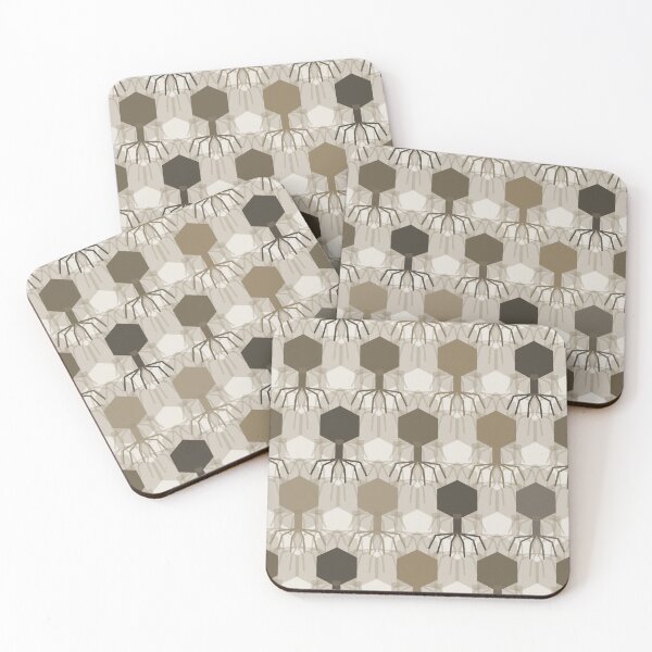 Item preview, Bacteriophage Grid Geometric Pattern 003 designed and sold by TexSta.