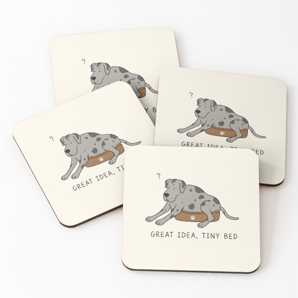 Item preview, Great Dane Funny Dog Pun Tiny Bed Great Idea Dog Lover Gift designed and sold by MonkiFlipp.