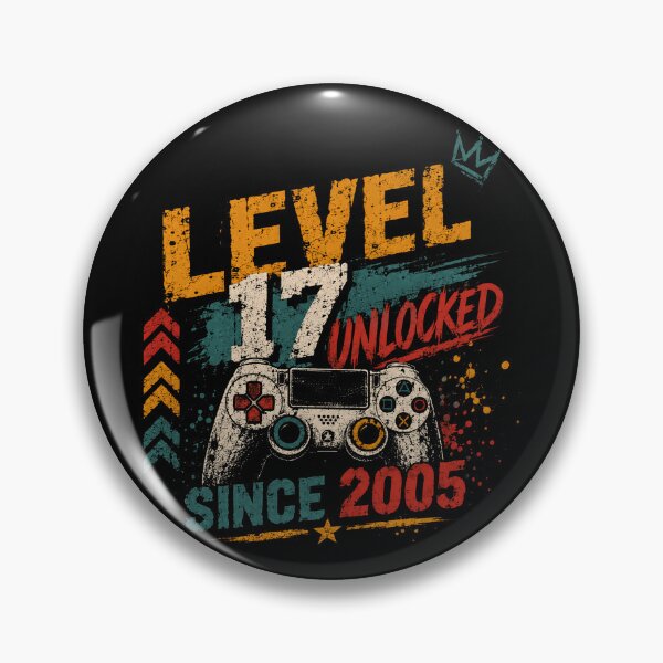 Item preview, Level 17 Unlocked Since 2005 Gaming Birthday Teenager Gamer designed and sold by RetroMini2026.