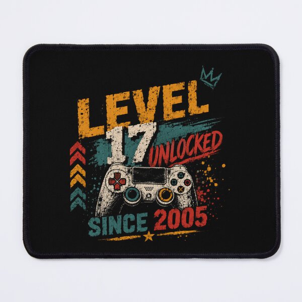 Item preview, Level 17 Unlocked Since 2005 Gaming Birthday Teenager Gamer designed and sold by RetroMini2026.