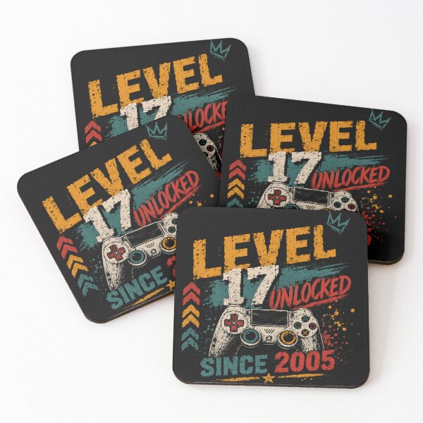 Item preview, Level 17 Unlocked Since 2005 Gaming Birthday Teenager Gamer designed and sold by RetroMini2026.