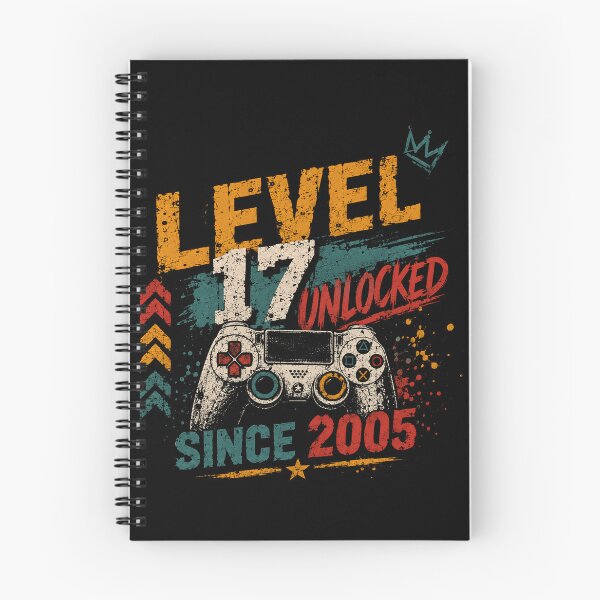 Item preview, Level 17 Unlocked Since 2005 Gaming Birthday Teenager Gamer designed and sold by RetroMini2026.