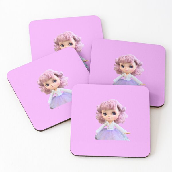 Item preview, Kawaii Pink Haired Doll - Pastel Goth Lavender Fairy Aesthetic designed and sold by Skayana.
