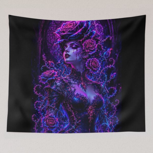 Item preview, Gothic rose personified — neon queen designed and sold by Axokris.
