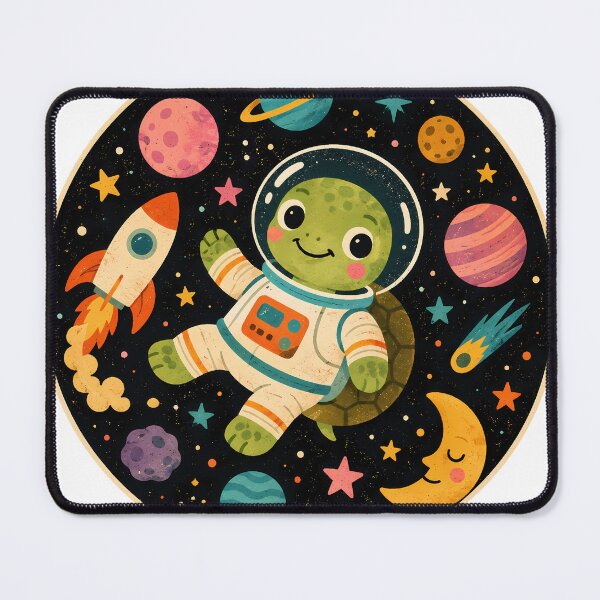 Item preview, Wall Art - Postcard - #4 - Spacefaring Turtle Adventure designed and sold by ForeverPrintsOK.