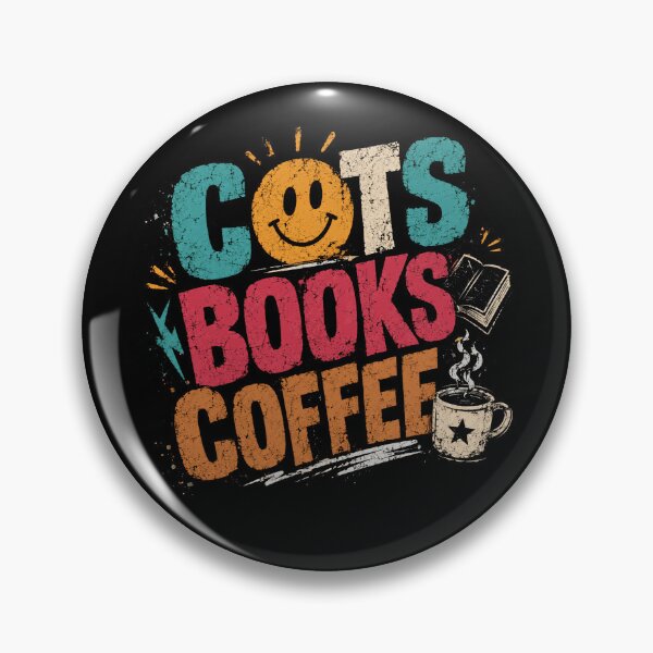 Item preview, Cats Books Coffee Cat Lover Bookworm Coffee Enthusiast Reader Hobby designed and sold by RetroMini2026.