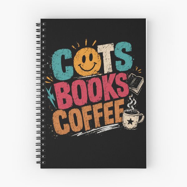 Item preview, Cats Books Coffee Cat Lover Bookworm Coffee Enthusiast Reader Hobby designed and sold by RetroMini2026.
