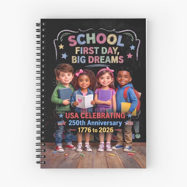 Item preview, SCHOOL - First Day - Big Dreams - USA 250th Anniversary Celebration 1776 to 2026 - Special Edition designed and sold by DBM Photo Art 1.
