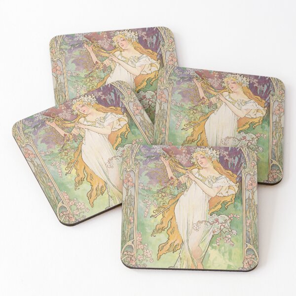 Item preview, Alphonse Mucha Spring 1896 designed and sold by maniacfitness.