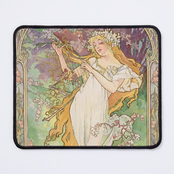 Item preview, Alphonse Mucha Spring 1896 designed and sold by maniacfitness.