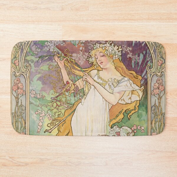 Item preview, Alphonse Mucha Spring 1896 designed and sold by maniacfitness.