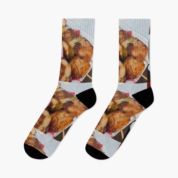 Item preview, Barbecue Skewers: Grilled Chicken and Sauce Photography Print designed and sold by KaleChub.