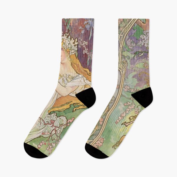 Item preview, Alphonse Mucha Spring 1896 designed and sold by maniacfitness.