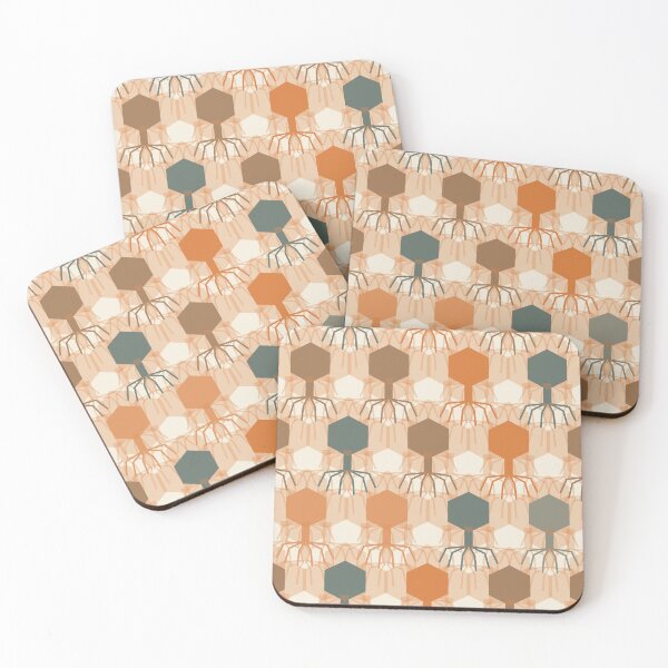 Item preview, Bacteriophage Grid Geometric Pattern 005 designed and sold by TexSta.