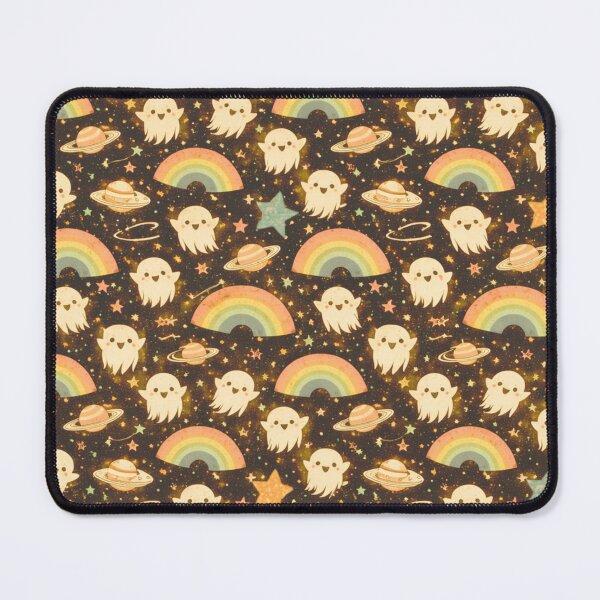 Item preview, Retro Cosmic Ghost Rainbow Pattern designed and sold by Reverie & Roses.