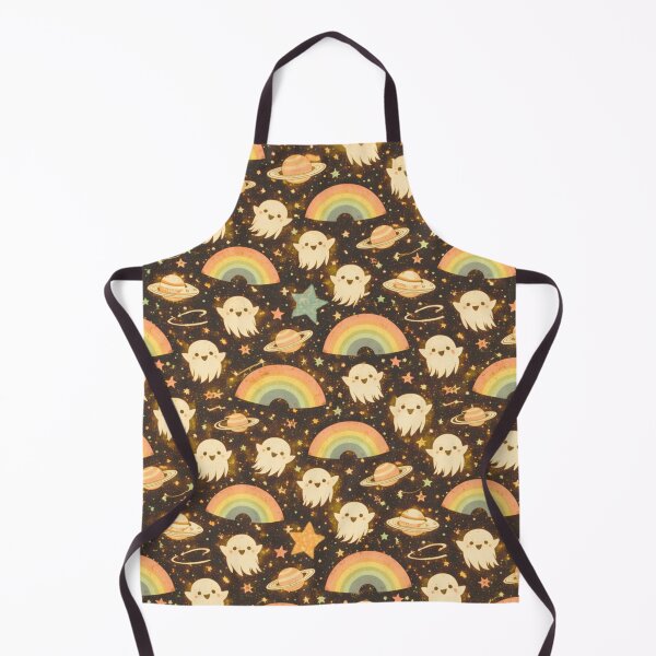 Item preview, Retro Cosmic Ghost Rainbow Pattern designed and sold by Reverie & Roses.