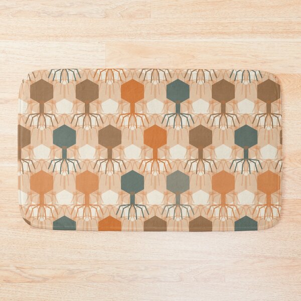 Item preview, Bacteriophage Grid Geometric Pattern 005 designed and sold by TexSta.