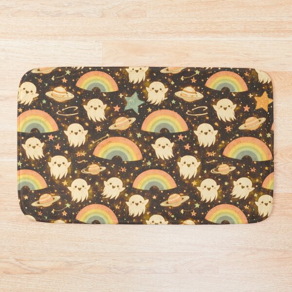 Item preview, Retro Cosmic Ghost Rainbow Pattern designed and sold by Reverie & Roses.