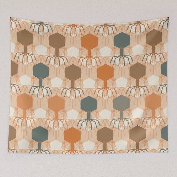 Item preview, Bacteriophage Grid Geometric Pattern 005 designed and sold by TexSta.