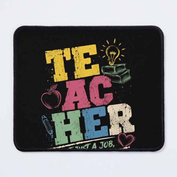 Item preview, Teacher Not Just A Job, A Work Of Heart Teaching Profession Educator Appreciation Gift designed and sold by RetroMini2026.