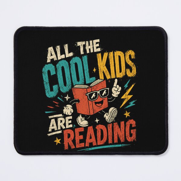 Item preview, All The Cool Kids Are Reading Book Lover Reader Librarian Teacher Student designed and sold by RetroMini2026.