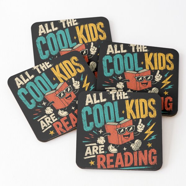 Item preview, All The Cool Kids Are Reading Book Lover Reader Librarian Teacher Student designed and sold by RetroMini2026.