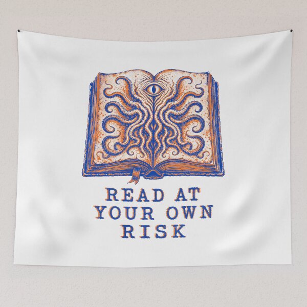 Item preview, Lovecraft Read at Your Own Risk – Occult Tome designed and sold by Fenay Designs.