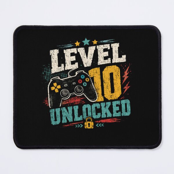 Item preview, Level 10 Unlocked Gaming Tenth Birthday Gamer Celebration designed and sold by RetroMini2026.