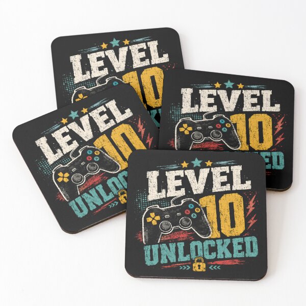 Item preview, Level 10 Unlocked Gaming Tenth Birthday Gamer Celebration designed and sold by RetroMini2026.