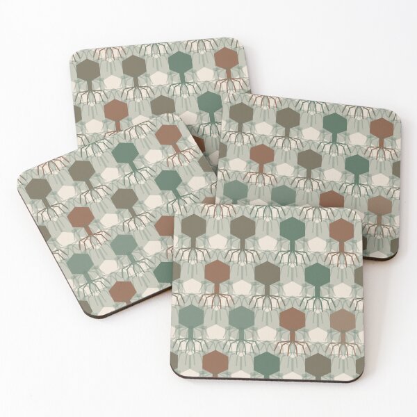 Item preview, Bacteriophage Grid Geometric Pattern 007 designed and sold by TexSta.