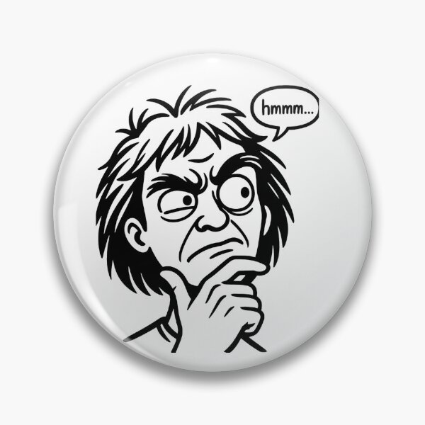 Item preview, Hmmm Meme Angry Thinking Face Funny Reaction Meme Comic Humor T-Shirt designed and sold by pawsome purrfect.