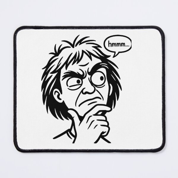 Item preview, Hmmm Meme Angry Thinking Face Funny Reaction Meme Comic Humor T-Shirt designed and sold by pawsome purrfect.