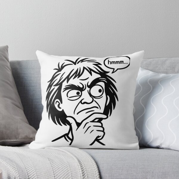 Item preview, Hmmm Meme Angry Thinking Face Funny Reaction Meme Comic Humor T-Shirt designed and sold by pawsome purrfect.