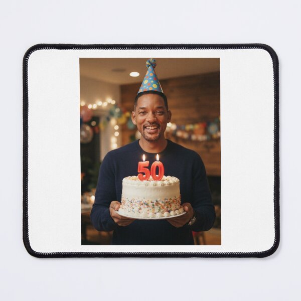 Item preview, Will smith 50th Birthday funny prank meme memes happy 50 designed and sold by CheeseBlueprint.