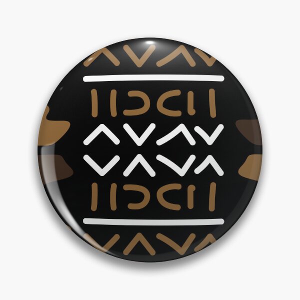Item preview, Geometric Bogolan Pattern – Earth-Colored Triangles designed and sold by Wolagno.