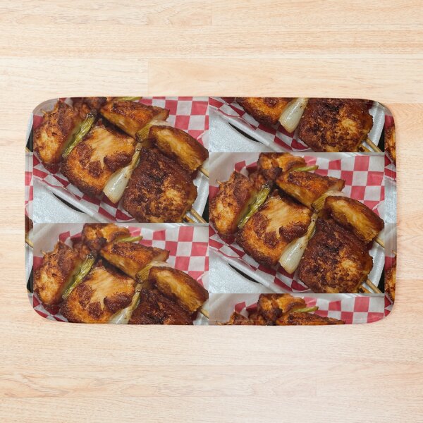 Item preview, Grilled Skewers: Barbecue Chicken and Onion Photography Print designed and sold by KaleChub.