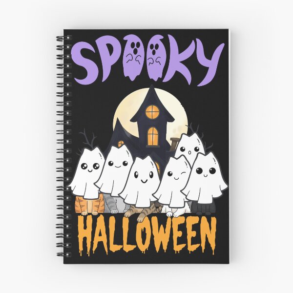 Item preview, Spooky Halloween Ghost Cat Kawaii Kitten Shirt designed and sold by BellabdO.