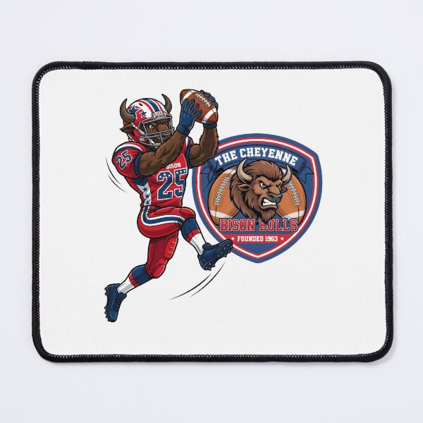 Item preview, Football Bison Cheyenne Football Club Cartoon designed and sold by Museum Of Non-Existing Art.