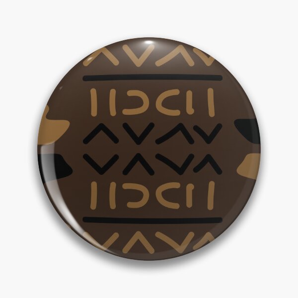 Item preview, Geometric Bogolan Pattern – Earth-Colored Triangles designed and sold by Wolagno.