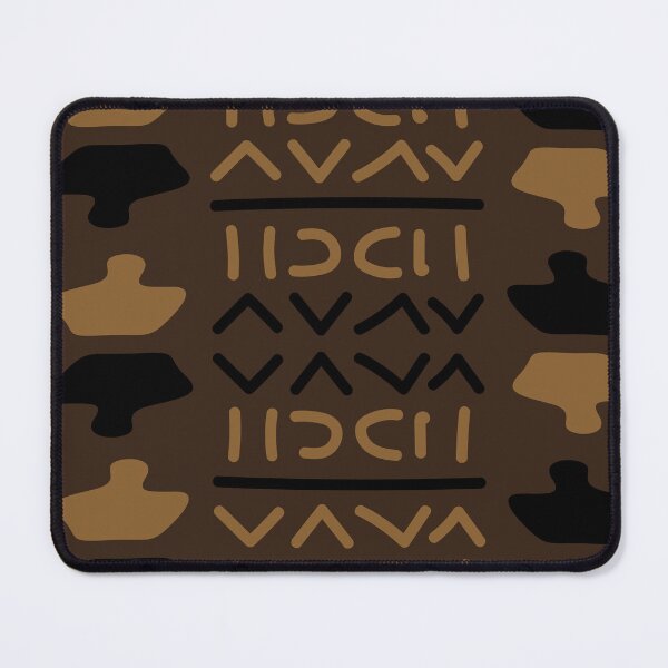 Item preview, Geometric Bogolan Pattern – Earth-Colored Triangles designed and sold by Wolagno.