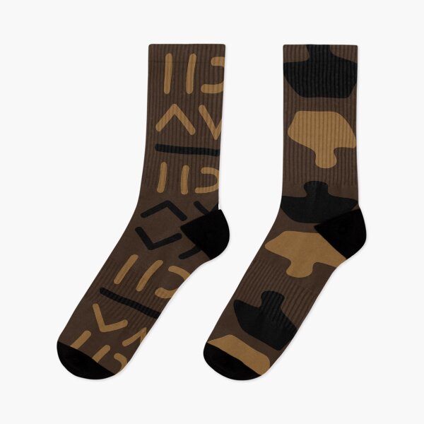 Item preview, Geometric Bogolan Pattern – Earth-Colored Triangles designed and sold by Wolagno.