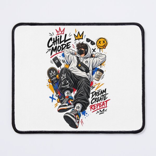 Item preview, Chill Mode – Gen Z Streetwear Vibes T-Shirt designed and sold by LarkLeaf.