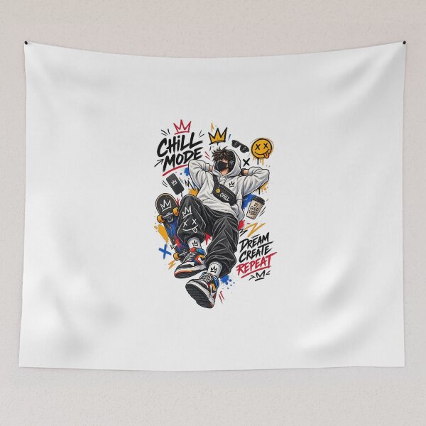 Item preview, Chill Mode – Gen Z Streetwear Vibes T-Shirt designed and sold by LarkLeaf.