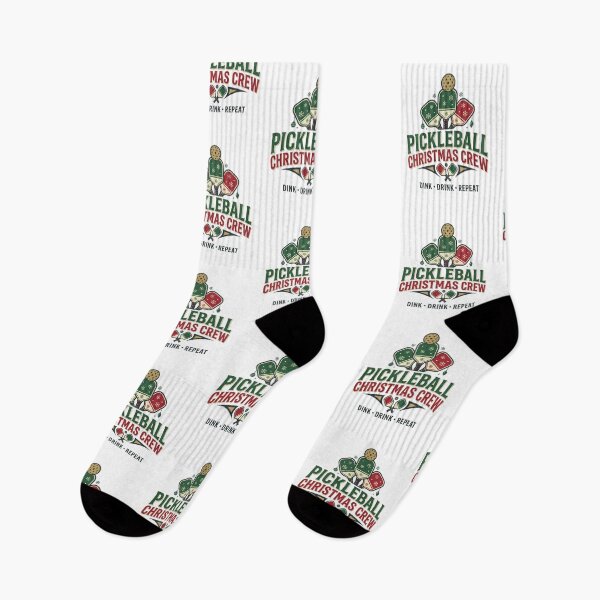 Item preview, Pickleball Christmas Crew Dink Drink Repeat Festive Paddle designed and sold by raedattia.