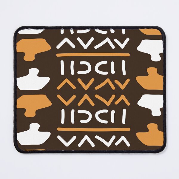 Item preview, Geometric Bogolan Pattern – Earth-Colored Triangles designed and sold by Wolagno.
