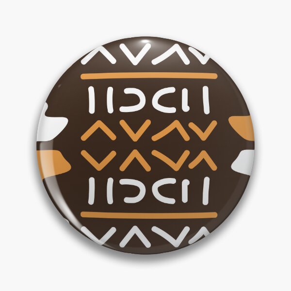 Item preview, Geometric Bogolan Pattern – Earth-Colored Triangles designed and sold by Wolagno.