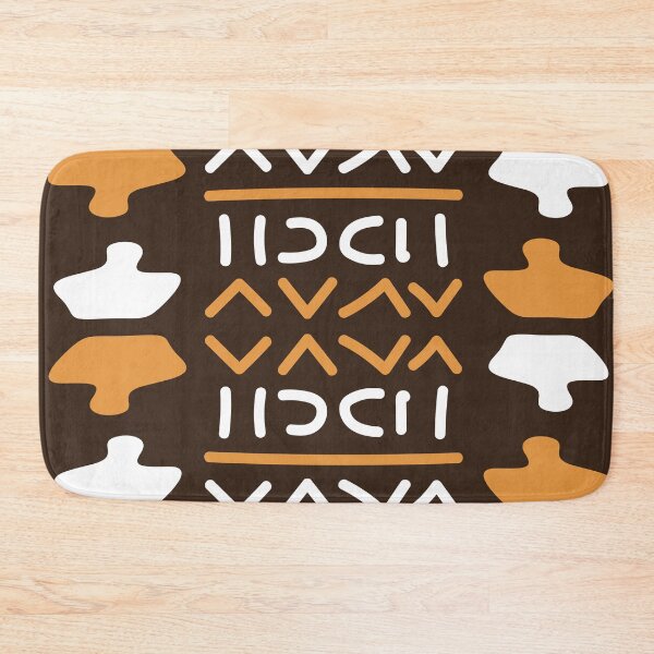 Item preview, Geometric Bogolan Pattern – Earth-Colored Triangles designed and sold by Wolagno.