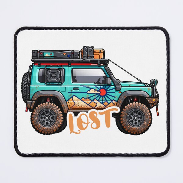 Item preview, Lost but Loaded | Off-Road Suzuki Jimny Adventure 4x4 designed and sold by badgersmerch.