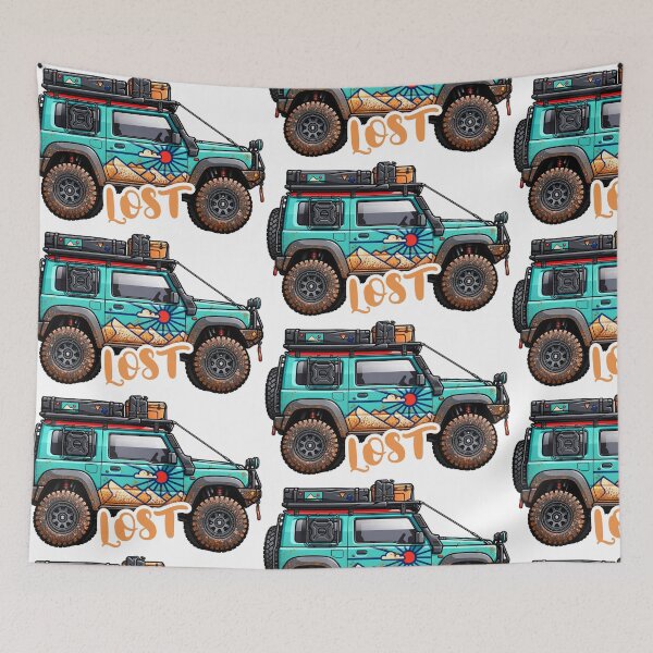 Item preview, Lost but Loaded | Off-Road Suzuki Jimny Adventure 4x4 designed and sold by badgersmerch.